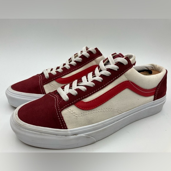 Vans Shoes - Vans Retro Sport Style 36 Skate Shoes Sneakers Red Lace Up Women Size 9.5